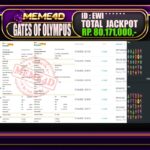 Bukti Jp MEME4D Slot Online 02 Oktober 2025