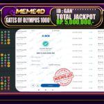 Bukti Jp MEME4D Slot Online 23 Oktober 2025