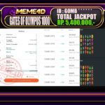 Bukti Jp MEME4D Slot Online 13 Oktober 2025