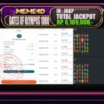 Bukti Jp MEME4D Slot Online 20 Oktober 2025