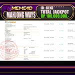 Bukti Jp MEME4D Slot Online 04 Oktober 2025