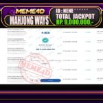 Bukti Jp MEME4D Slot Online 01 Oktober 2025