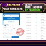 Bukti Jp MEME4D Slot Online 29 Oktober 2025