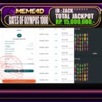 Bukti Jp MEME4D Slot Online 17 Oktober 2025