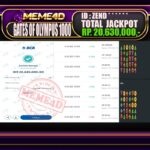 Bukti Jp MEME4D Slot Online 04 Oktober 2025