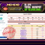 Bukti Jp MEME4D Togel Online 19 November 2025