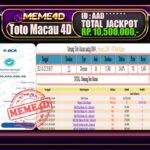 Bukti Jp MEME4D Togel Online 22 November 2025
