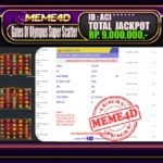 Bukti Jp MEME4D Slot Online 22 November 2025