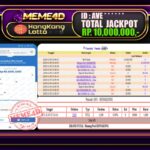 Bukti Jp MEME4D Togel Online 07 November 2025