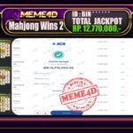 Bukti Jp MEME4D Slot Online 28 November 2025