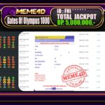 Bukti Jp MEME4D Slot Online 10 November 2025