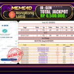 Bukti Jp MEME4D Togel Online 01 November 2025