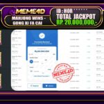 Bukti Jp MEME4D Slot Online 01 November 2025