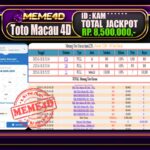 Bukti Jp MEME4D Togel Online 19 November 2025