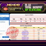 Bukti Jp MEME4D Togel Online 11 November 2025