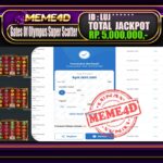 Bukti Jp MEME4D Slot Online 25 November 2025