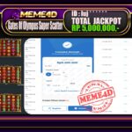 Bukti Jp MEME4D Slot Online 28 November 2025
