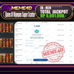 Bukti Jp MEME4D Slot Online 10 November 2025
