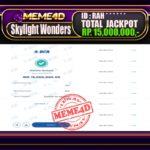 Bukti Jp MEME4D Slot Online 19 November 2025