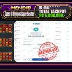 Bukti Jp MEME4D Slot Online 27 November 2025