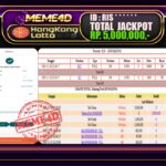 Bukti Jp MEME4D Togel Online 21 November 2025
