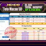 Bukti Jp MEME4D Togel Online 14 November 2025