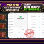 Bukti Jp MEME4D Slot Online 03 November 2025