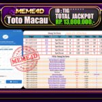 Bukti Jp MEME4D Togel Online 10 November 2025
