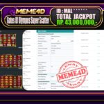Bukti Jp MEME4D Slot Online 07 Desember 2025