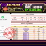 Bukti Jp MEME4D Togel Online 04 Desember 2025