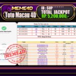 Bukti Jp MEME4D Togel Online 05 Desember 2025