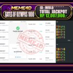 Bukti Jp MEME4D Slot Online 12 Desember 2025