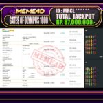 Bukti Jp MEME4D Slot Online 10 Januari 2026