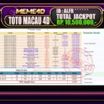 Bukti Jp MEME4D Togel Online 02 Januari 2026