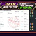 Bukti Jp MEME4D Slot Online 07 Januari 2026