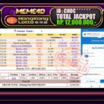 Bukti Jp MEME4D Togel Online 14 Januari 2026