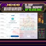 Bukti Jp MEME4D Slot Online 25 Januari 2026