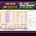 Bukti Jp MEME4D Togel Online 21 Januari 2026