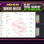 Bukti Jp MEME4D Slot Online 08 Januari 2026