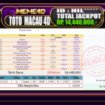 Bukti Jp MEME4D Togel Online 21 Januari 2026
