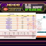 Bukti Jp MEME4D Togel Online 12 Januari 2026