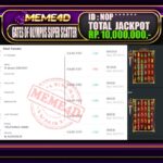 Bukti Jp MEME4D Slot Online 14 Januari 2026