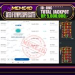 Bukti Jp MEME4D Slot Online 13 Januari 2026