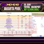 Bukti Jp MEME4D Togel Online 08 Januari 2026