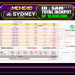 Bukti Jp MEME4D Togel Online 19 Januari 2026