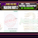 Bukti Jp MEME4D Slot Online 29 Januari 2026