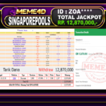 Bukti Jp MEME4D Togel Online 18 Januari 2026