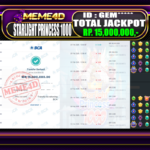 Bukti Jp MEME4D Slot Online 25 February 2026