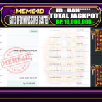 Bukti Jp MEME4D Slot Online 23 February 2026