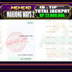 Bukti Jp MEME4D Slot Online 22 February 2026